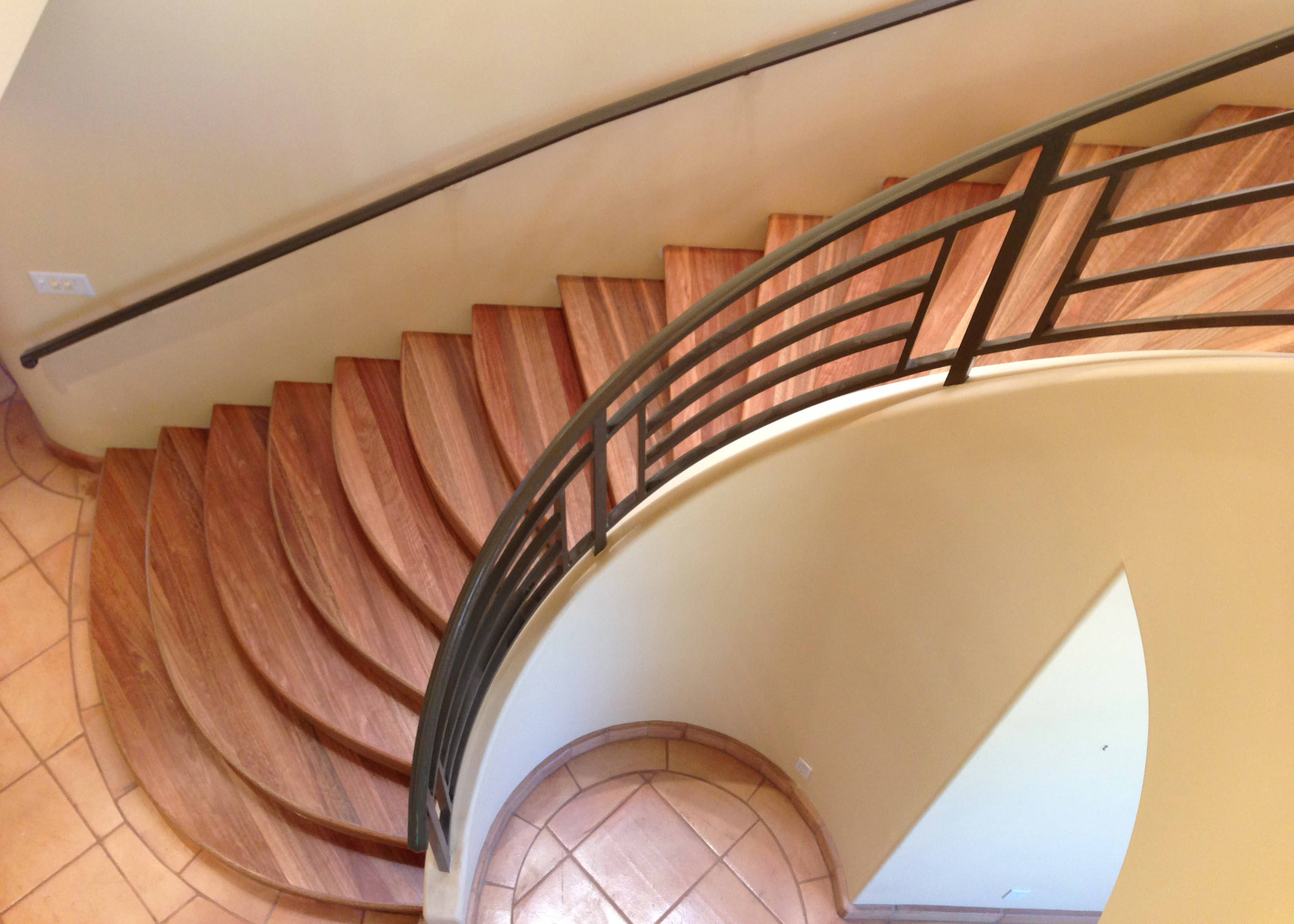 Inside of Eucalyptus Hardwood Stairs