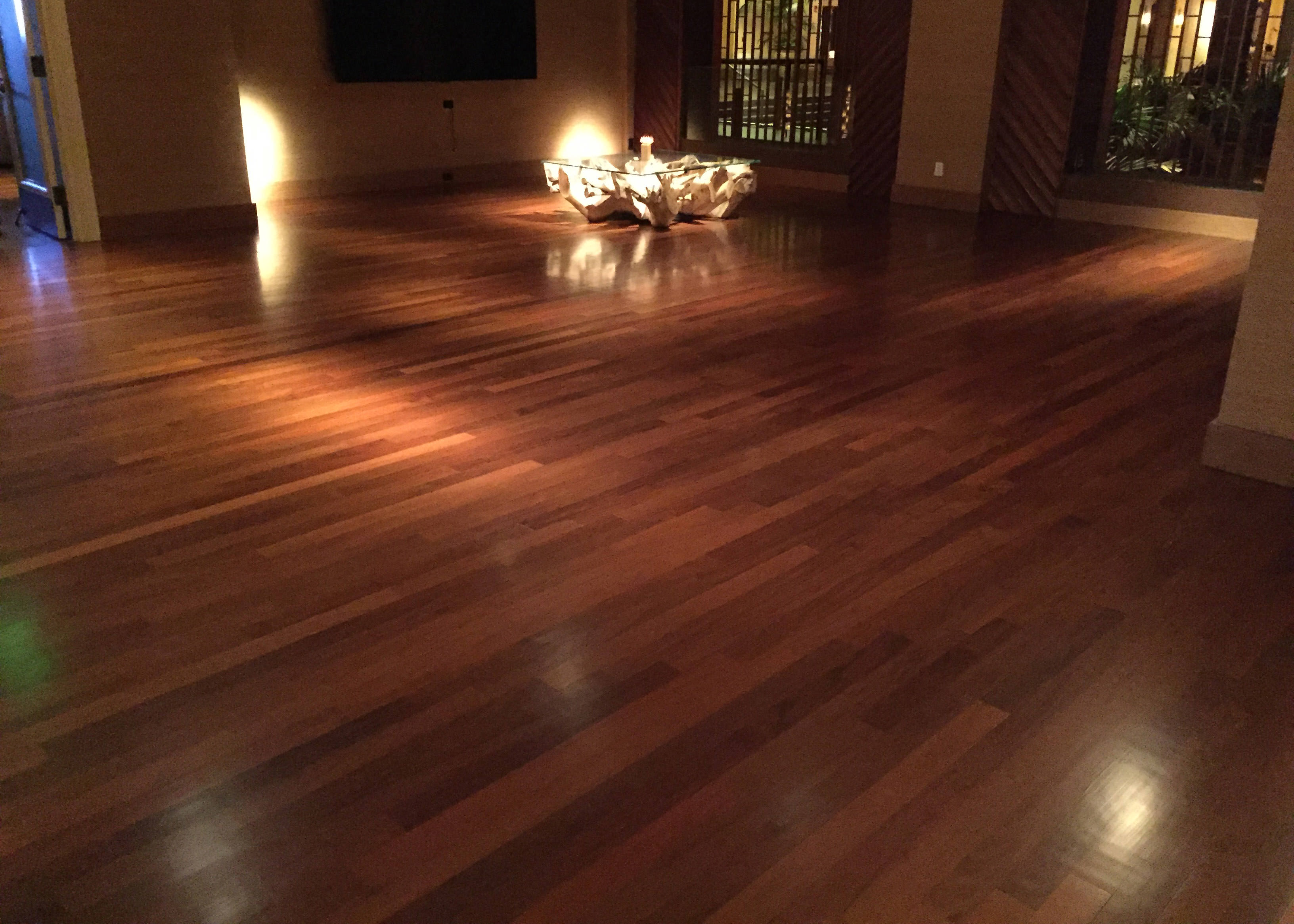 Ipe Hardwood flooring in sitting area at Four Seasons in Wailea Maui