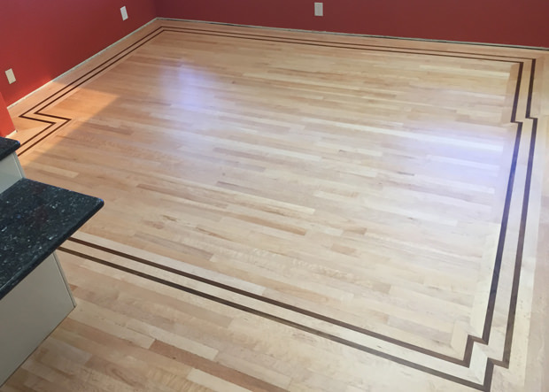 Custom Maple Hardwood flooring