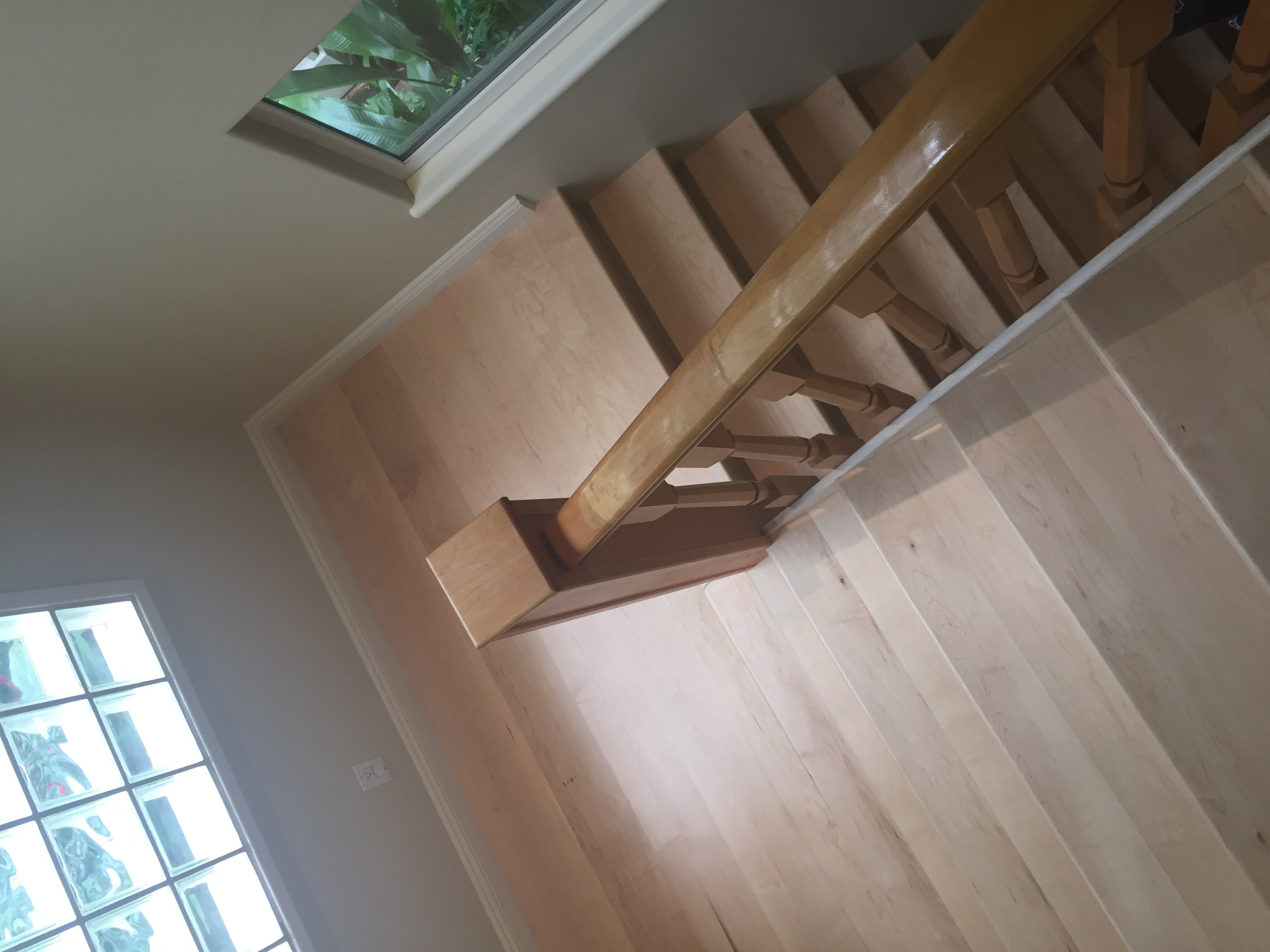 Maple Hardwood Stairs